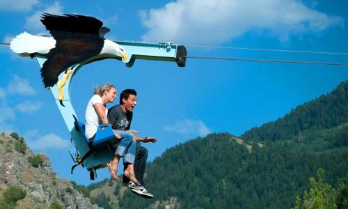 Zipline at Rushmore Cave in Keystone