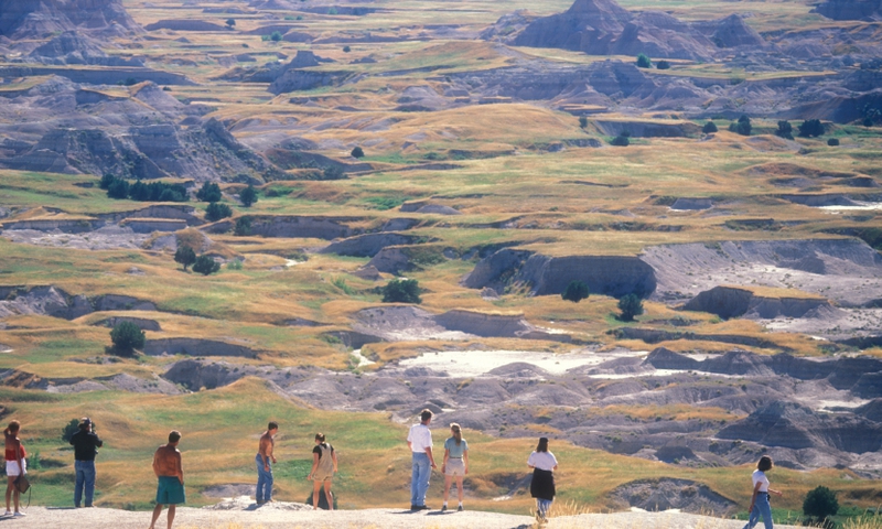 Badlands National Park South Dakota Hiking Trail Overlook