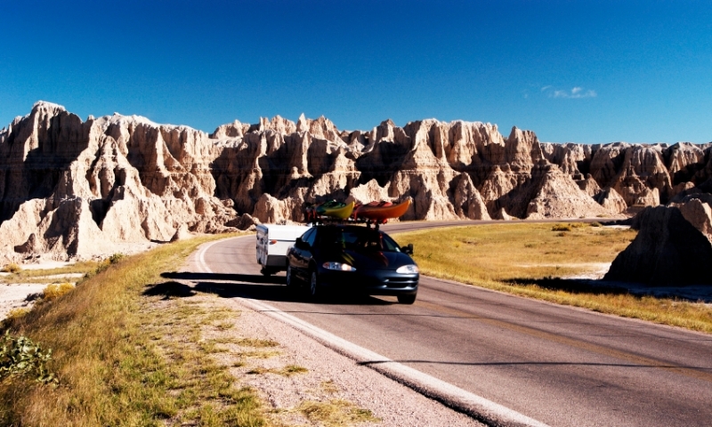 Badlands National Park South Dakota Camper Scenic Drive Camping