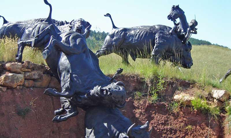 Sculptures at Tatanka - Story of the Bison in the Black Hills