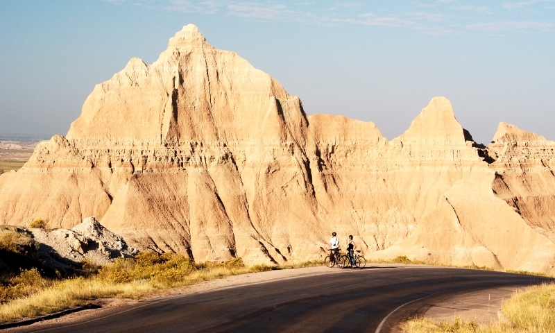 Road Biking in Badlands National Park
