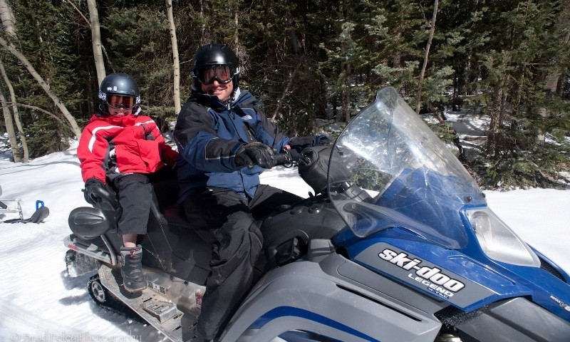 Snowmobiling Telluride Colorado Snowmobile Kids Family