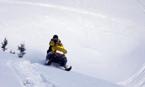 Snowmobiling